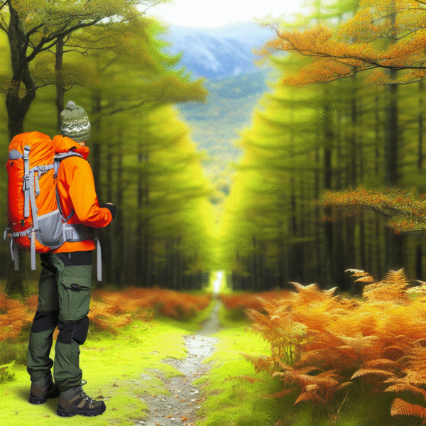 blaze orange hiking gear